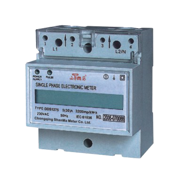 DDS1275相單相導(dǎo)軌式電能表